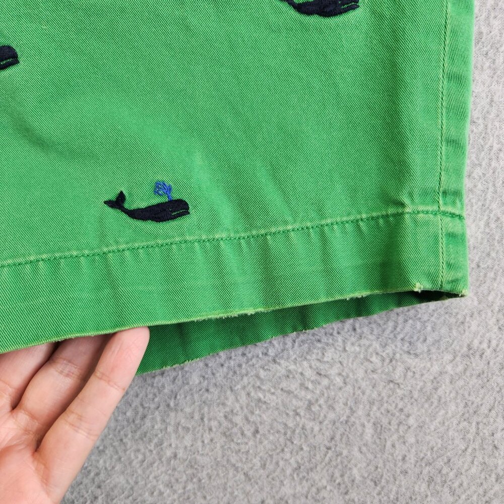 Polo Ralph Lauren Shorts Mens 34 Green Whale Print Vintage Nautical Sea Ocean - Picture 7 of 14